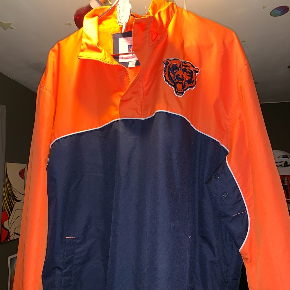 Chicago Bears half-zip pullover jacket